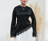 Aina Satin Lace Top