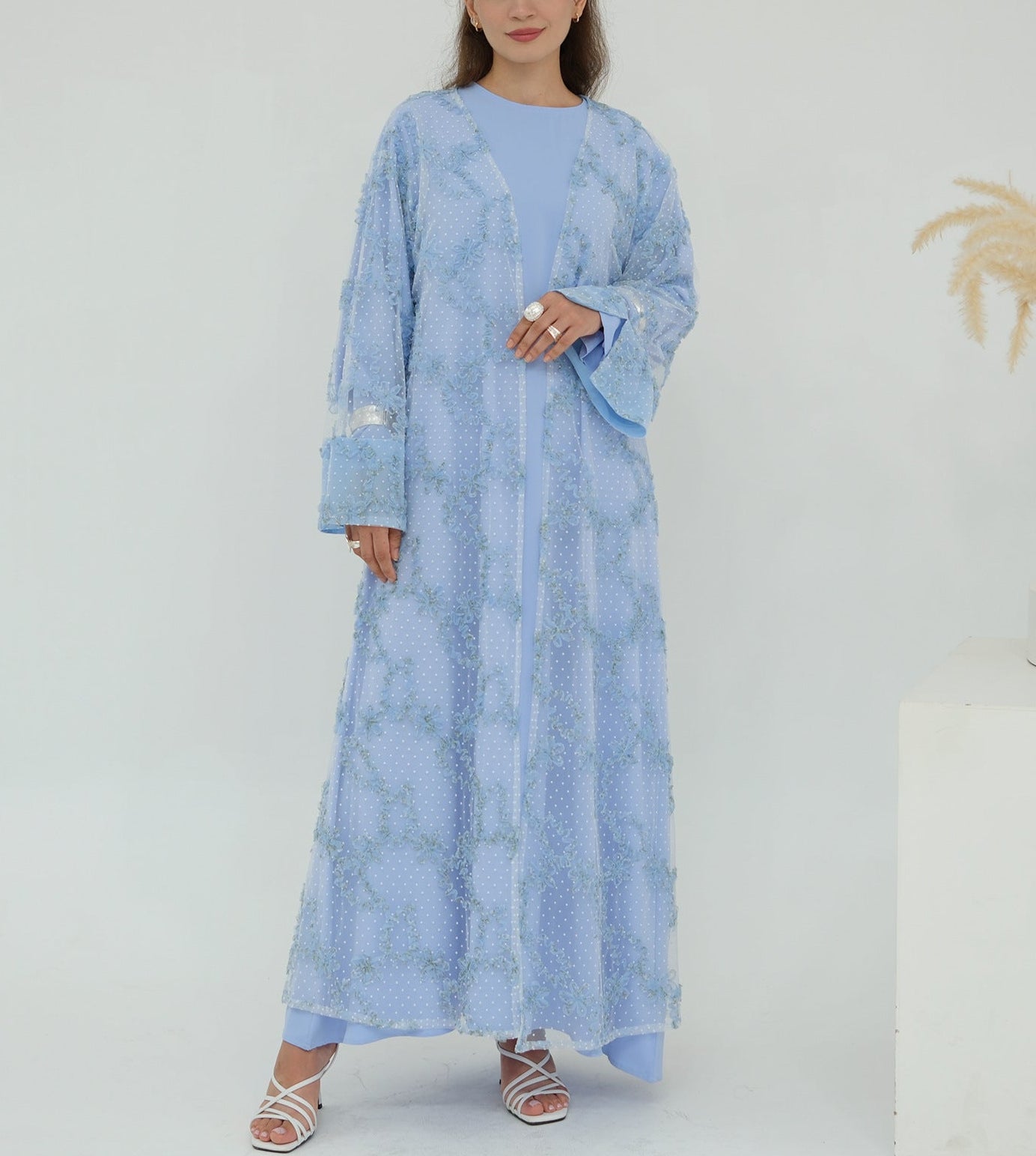 Haya Lace Abaya Set