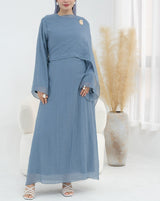 Elara Pleated Maxi Dress