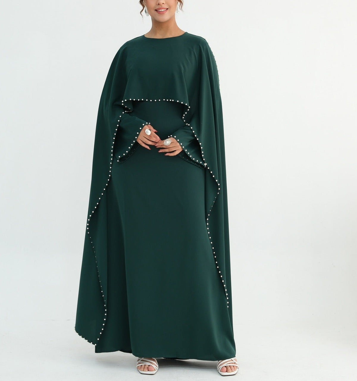 Zamina Pearl Dress-Nida Material