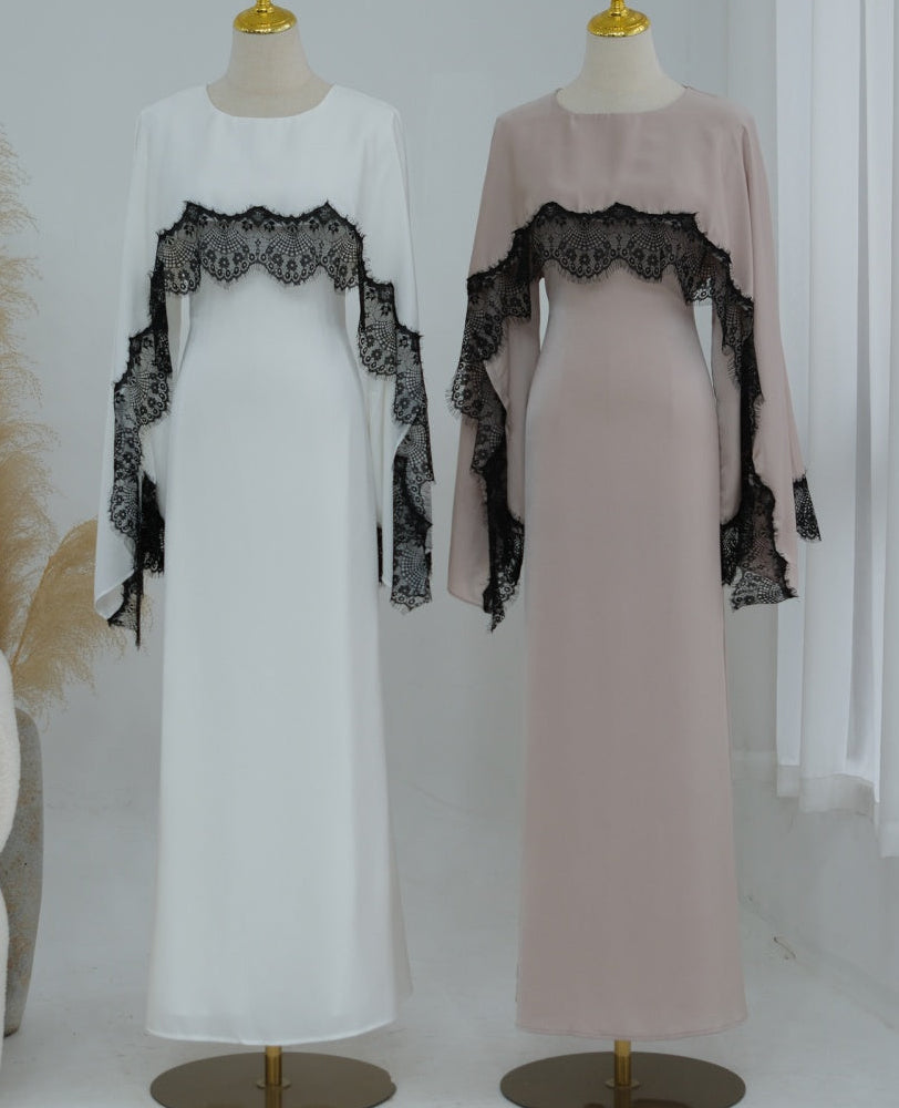 Haani Lace Satin Dress