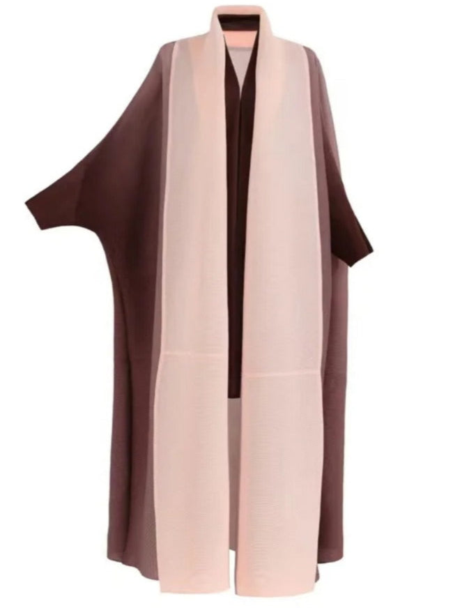 Azuri Two Toned Pleated Abaya