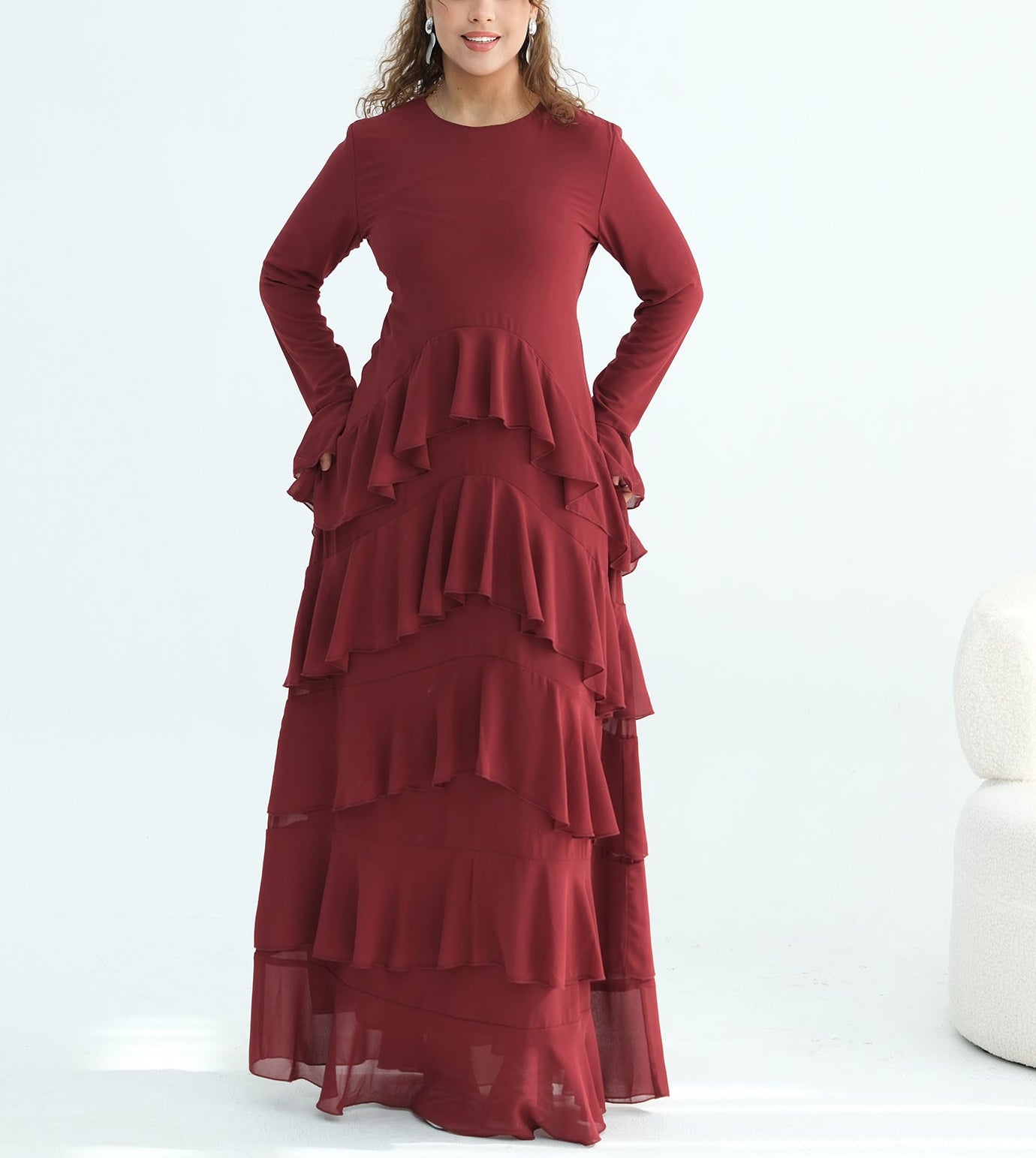 Tiered Ruffle Maxi Dress