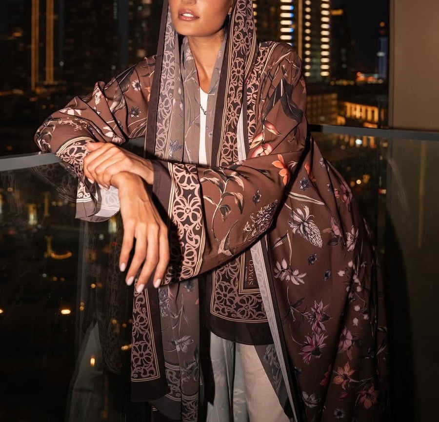 Saima Floral Abaya & Hijab- SOLD OUT