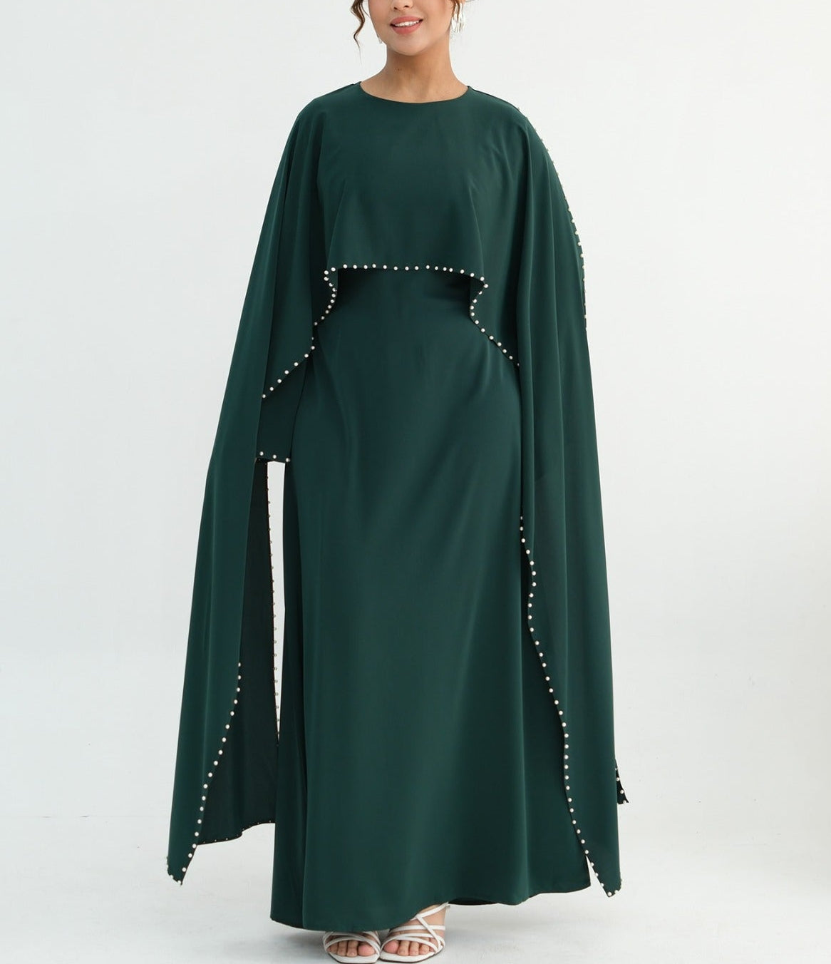 Zamina Pearl Dress-Nida Material