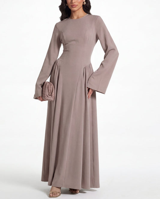 Rumaan Pleated Maxi Dress