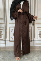 Maaya Satin Tie Abaya