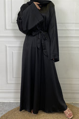 Inaya Classic Satin Abaya