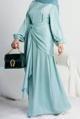 Ayla Satin Wrap Set