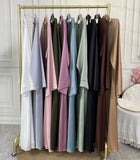 Inaya Classic Satin Abaya
