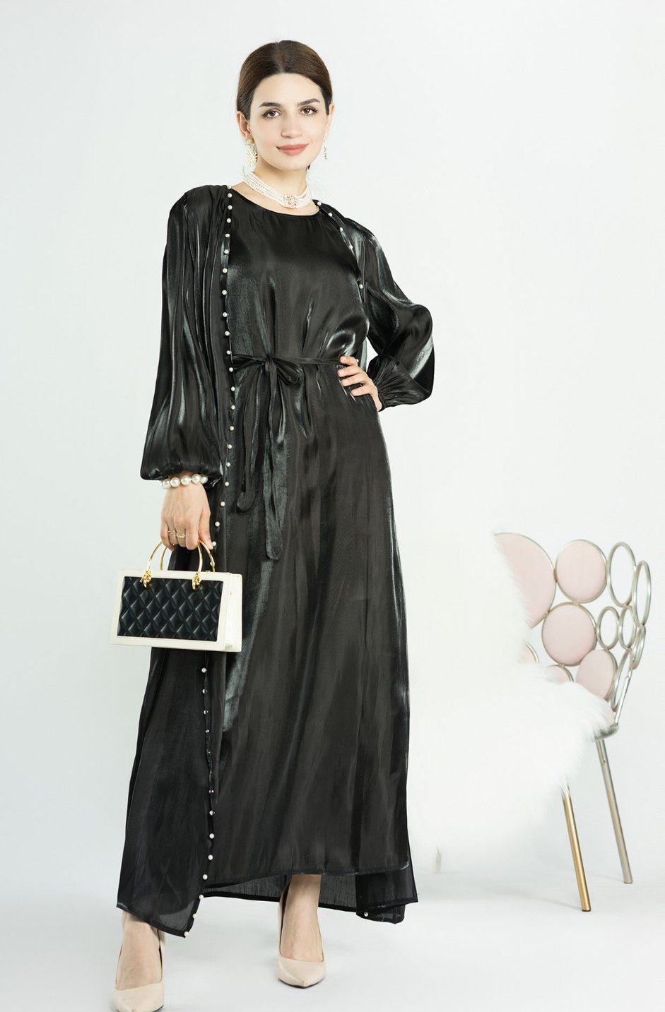 Adeena Pearl Abaya Set