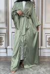 Maaya Satin Tie Abaya