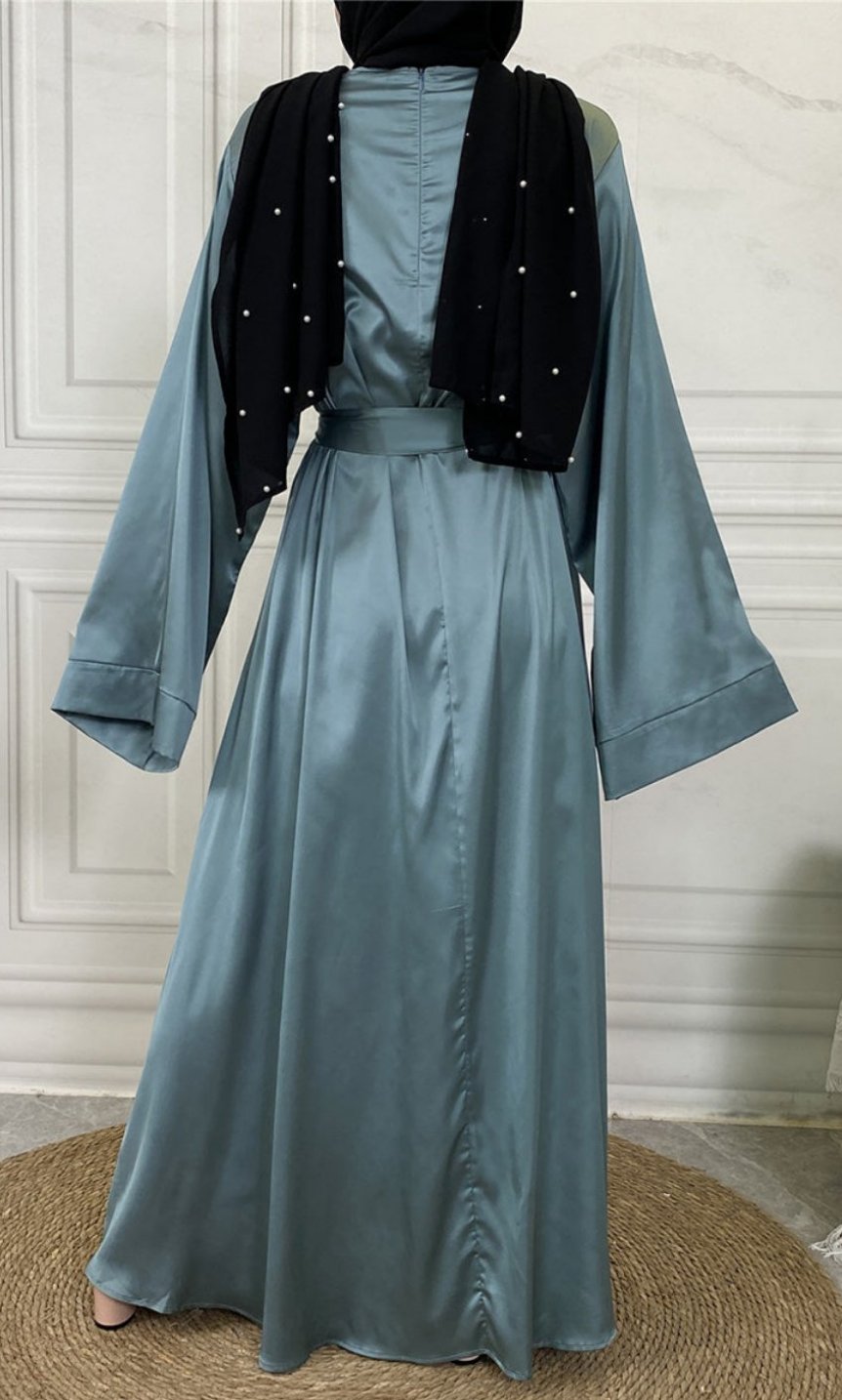 Inaya Classic Satin Abaya