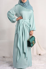 Ayla Satin Wrap Set