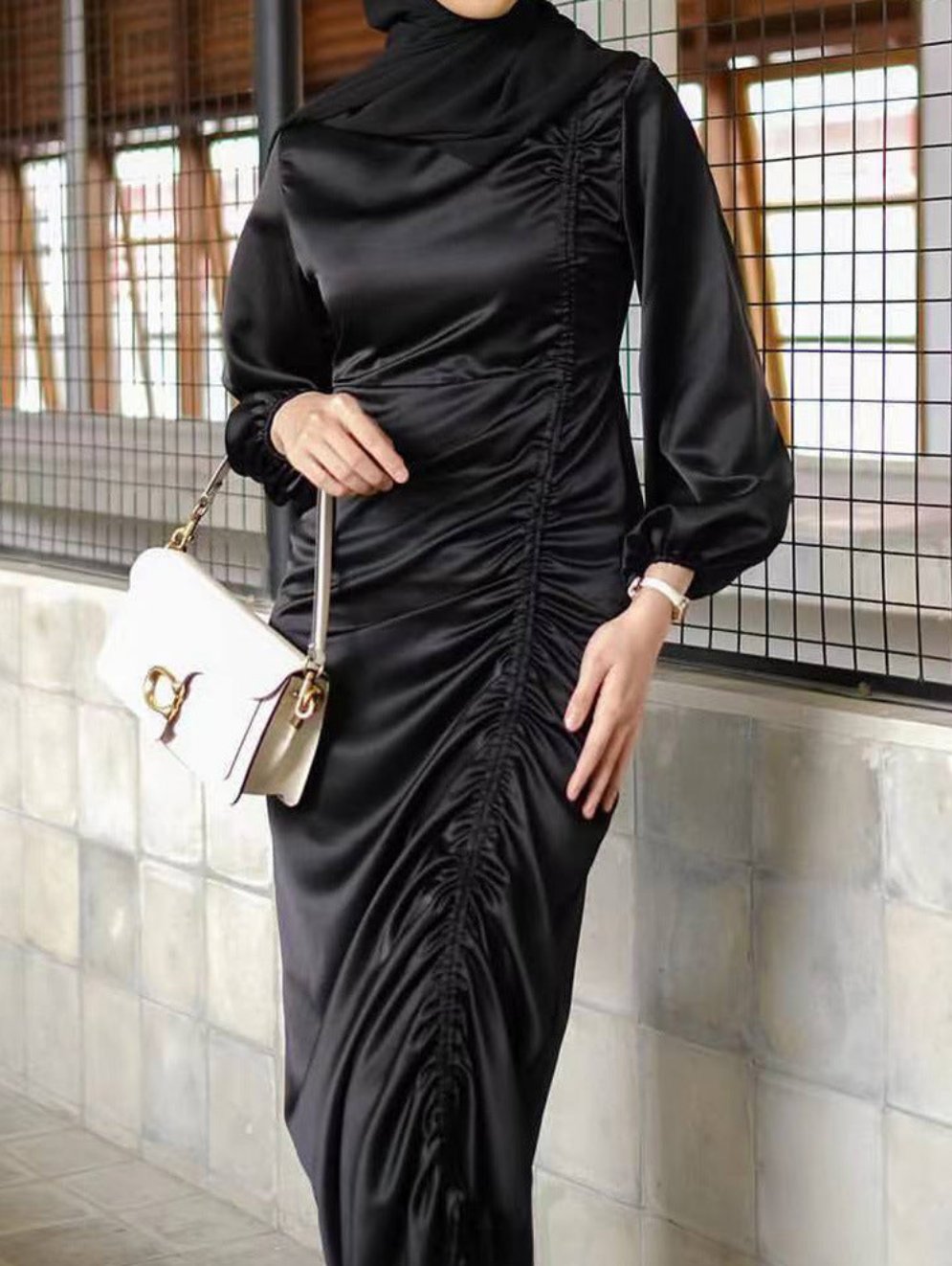 Aainah Pleated Dress
