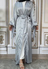 Maaya Satin Tie Abaya