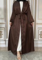 Maaya Satin Tie Abaya