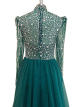 Amayra Mermaid Gown-Emerald Green