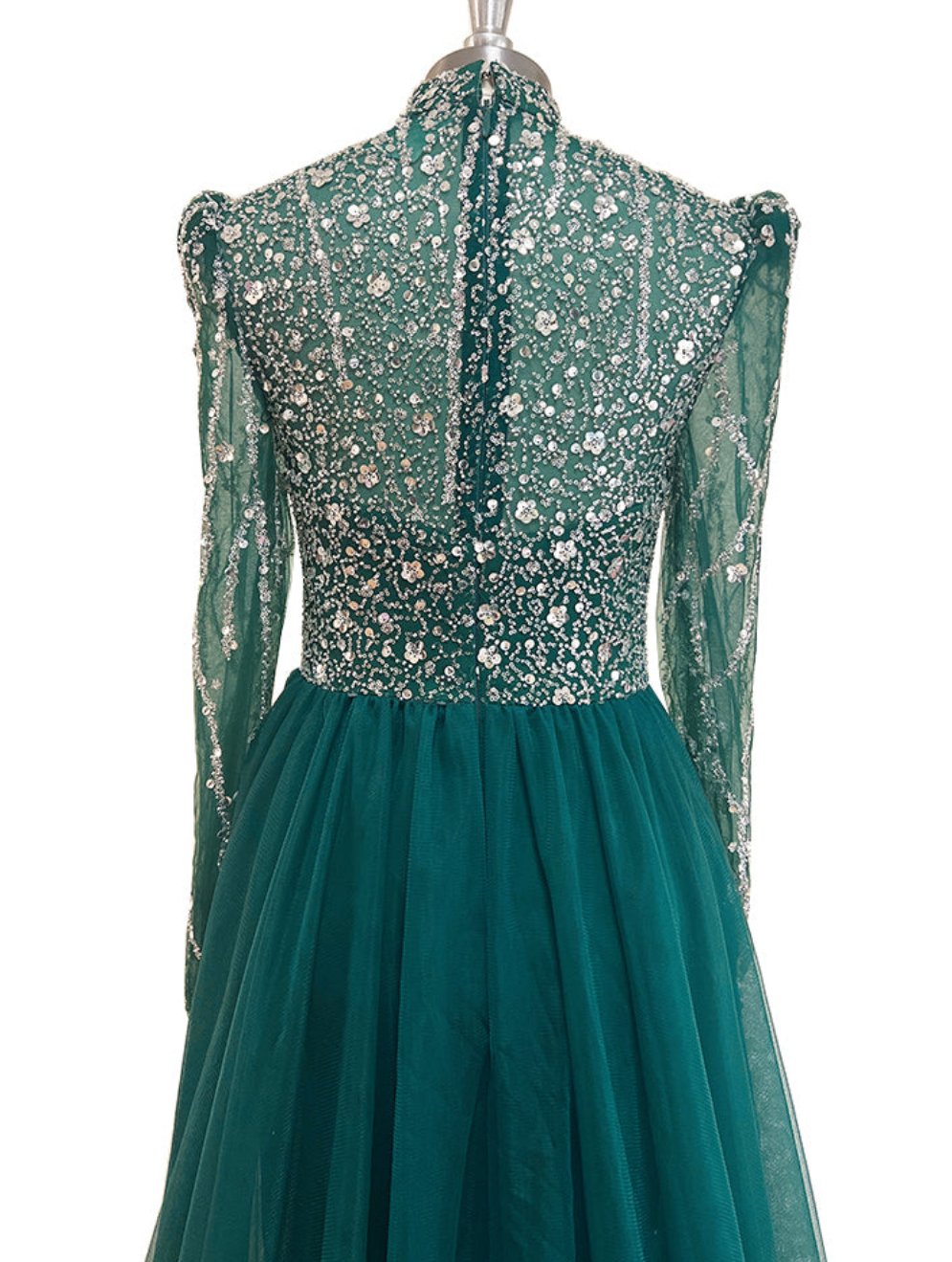 Amayra Mermaid Gown-Emerald Green