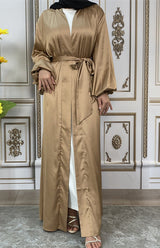 Maaya Satin Tie Abaya