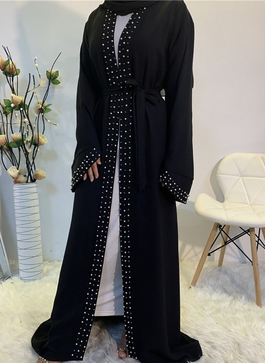 Pearl deals open abaya