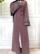 Hareem Pearl Abaya- Muave