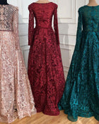 Rayna Beaded Lace Gown