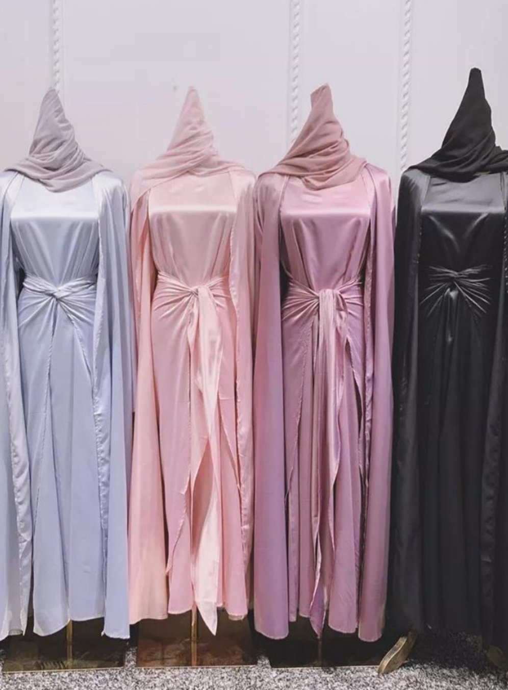 Leena Satin Abaya Set