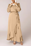 Eloise Satin Wrap Dress