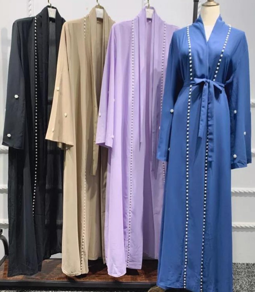 Pearl Embellished Abaya