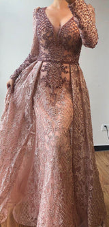 Rayna Beaded Lace Gown