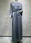 Eliana Satin Wrap Dress