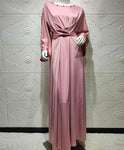 Eliana Satin Wrap Dress
