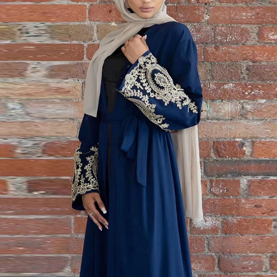 Airah-Lace Embroidery Abaya