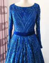 Liza Sequin Evening Gown- Royal Blue
