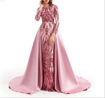Layla Evening Gown-Blush Pink