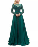Noor-Beaded Evening Gown