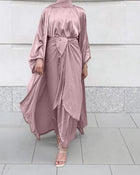 Leena Satin Abaya Set