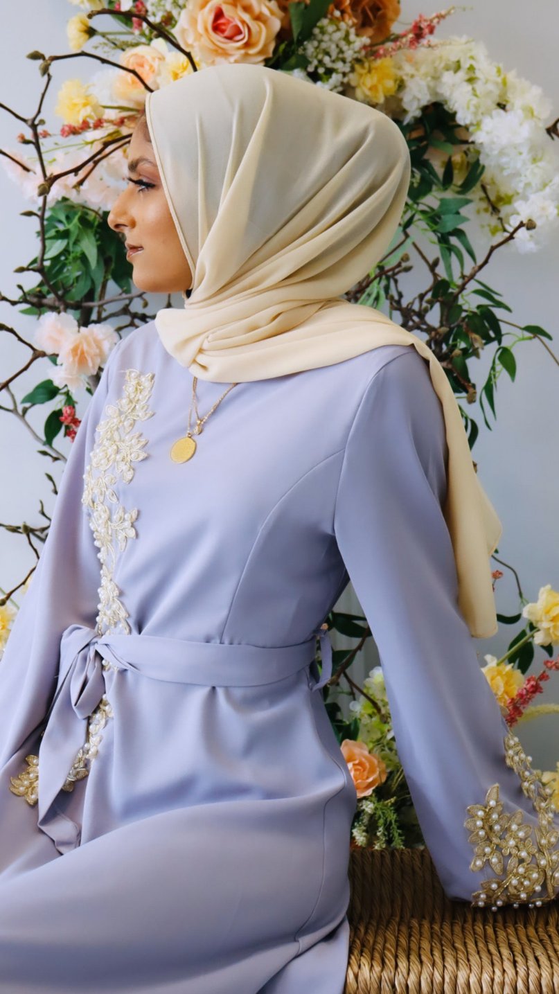 Sofia Sequin Embroidery Dress