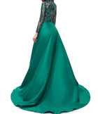Layla Evening Gown-Emerald Green