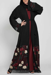 Ridaa-Floral Lace Abaya