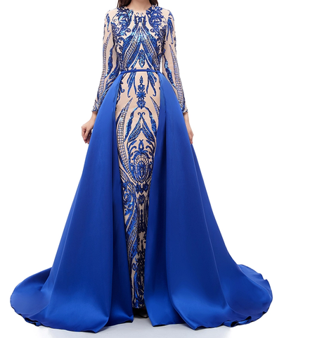 Layla Evening Gown-Royal Blue