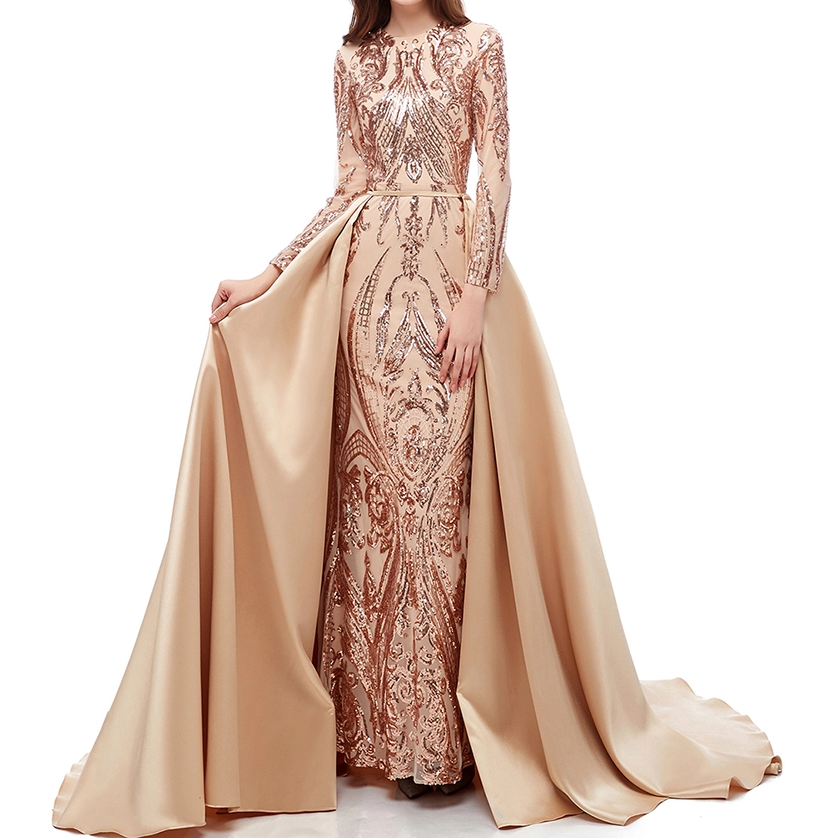 Layla Evening Gown- Rose Gold