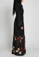 Ridaa-Floral Lace Abaya