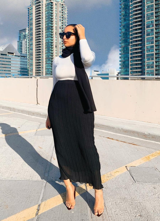 Pleated Maxi Skirt & Top
