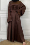 Inaya Classic Satin Abaya