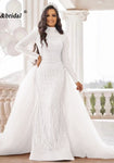 Amayra Mermaid Gown-White