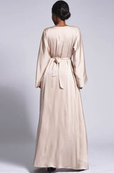 Nina Beaded Satin Abaya
