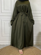 Inaya Classic Satin Abaya