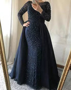Noor-Beaded Evening Gown